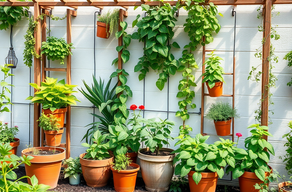 How to Utilize Vertical Space in Gardening for More Plants in Small Areas