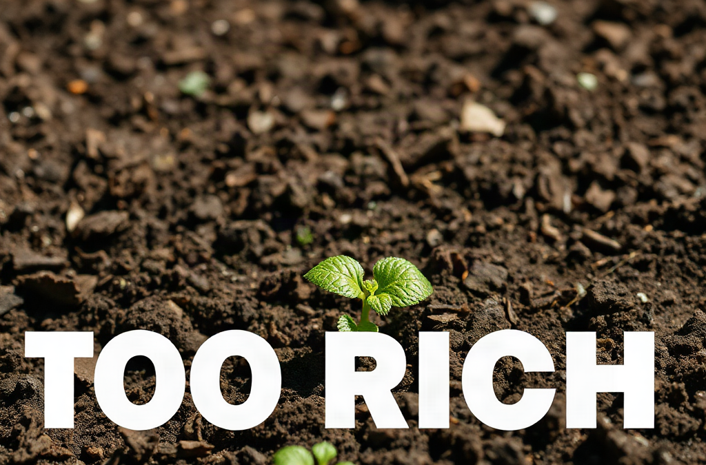 What to Do If Your Soil Is Too Rich—Tests, Crop Choices, and Safe Corrections